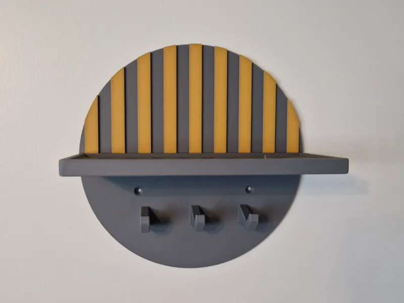 Schlüsselhalter Rund für 3-5 Schlüssel Wandmontage