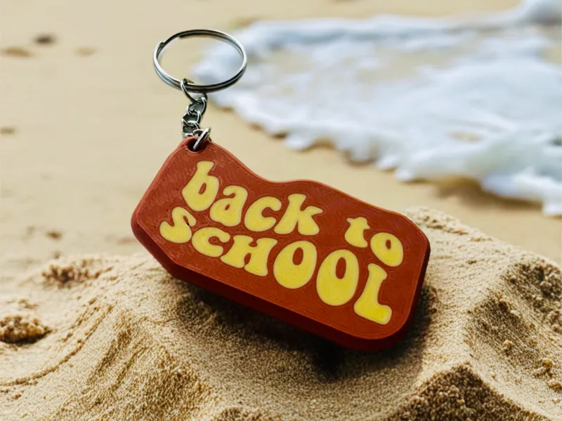 Portachiavi Bicolore "Back to School"