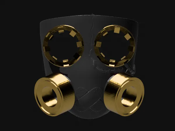 Masque à gaz steampunk