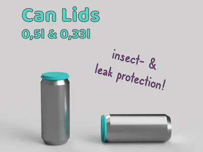 TPU Can Lid 0.5l & 0.33l Insect & Escape Protection