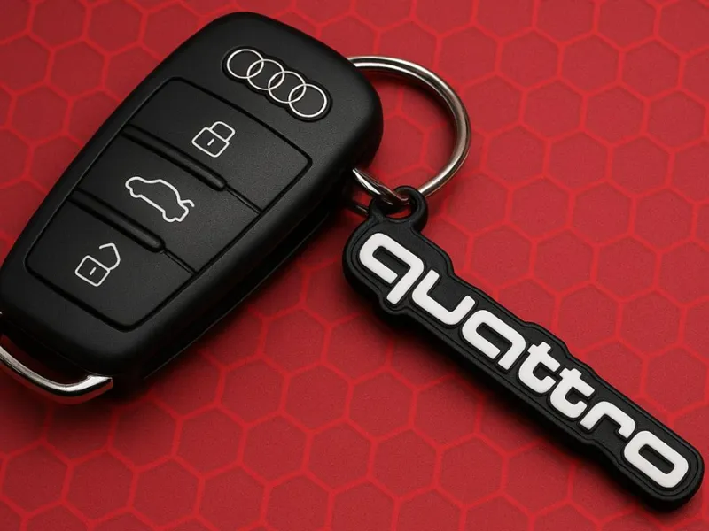Audi quattro keychain
