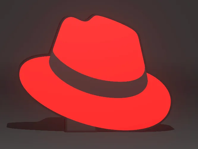 Red Hat Fedora Light Box (No Text)