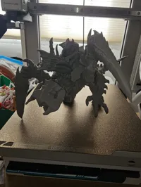 100%. 0.2mm layer, 2 walls, 10% infill