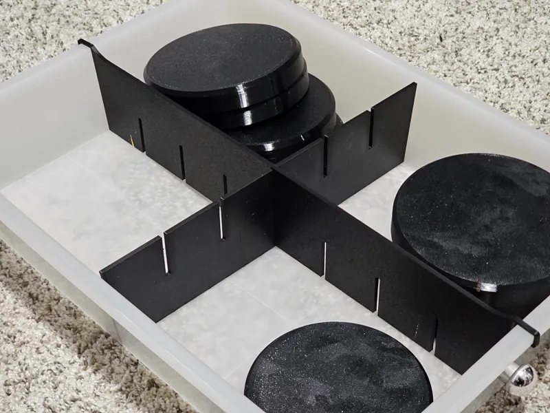 Bin Dividers for Rolling Storage Cart Organizer