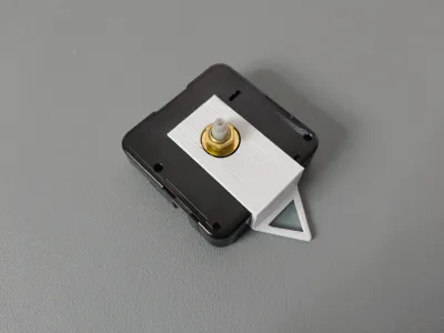 Screw-fixed hook for clock mechanism