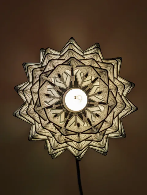 PrismaPetal - A Fully 3D Printed Lamp! view 4