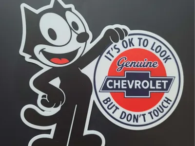 Chevrolet Felix the Cat Car Show Sign