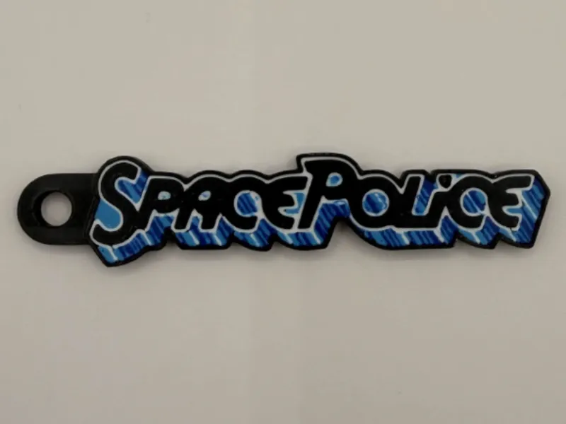 Space Police Keychain