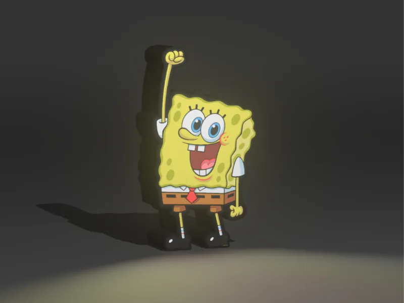 Lightbox Spongebob