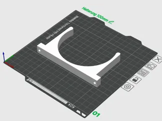Wandhalterung für Rohre/Schläuche 100mm 