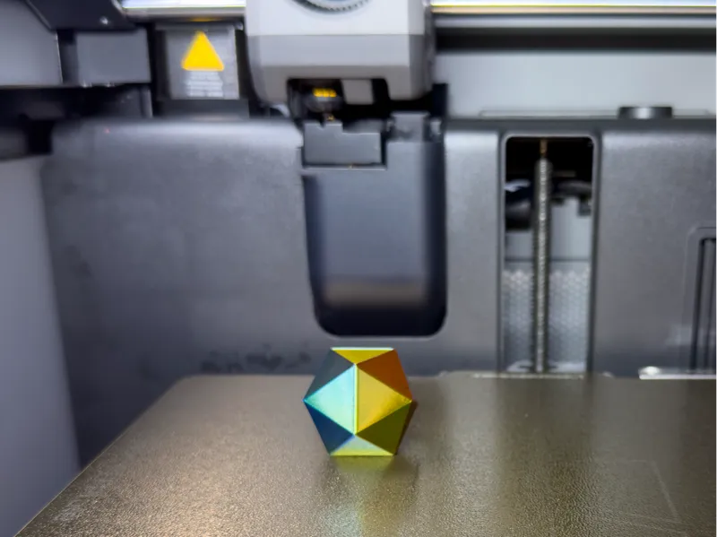 Multi-color filament angle test