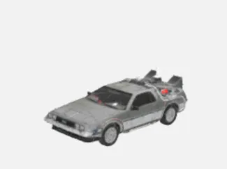 Delorean DMC-12 back to the future time machine