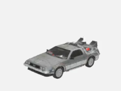Delorean DMC-12 back to the future time machine