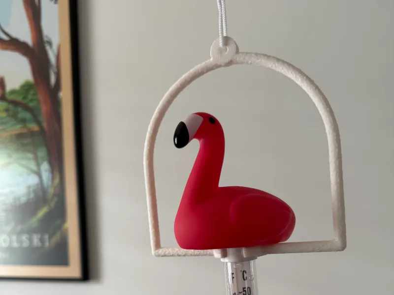 Flamingo pool / outdoor thermometer adapter