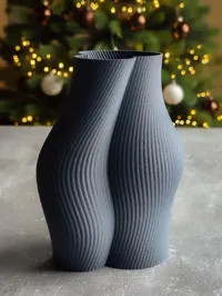 Vase design côtelé moderne — photo 3