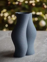 Vase design côtelé moderne — photo 5