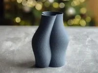 Vase design côtelé moderne — photo 1