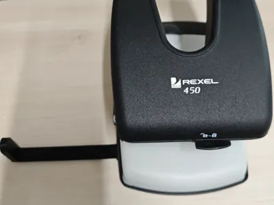 Hole Punch Stop Rail