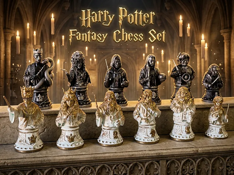Harry Potter Inspired Fantasy Chess Set