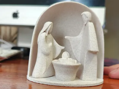 Minimalist Nativity Scene 