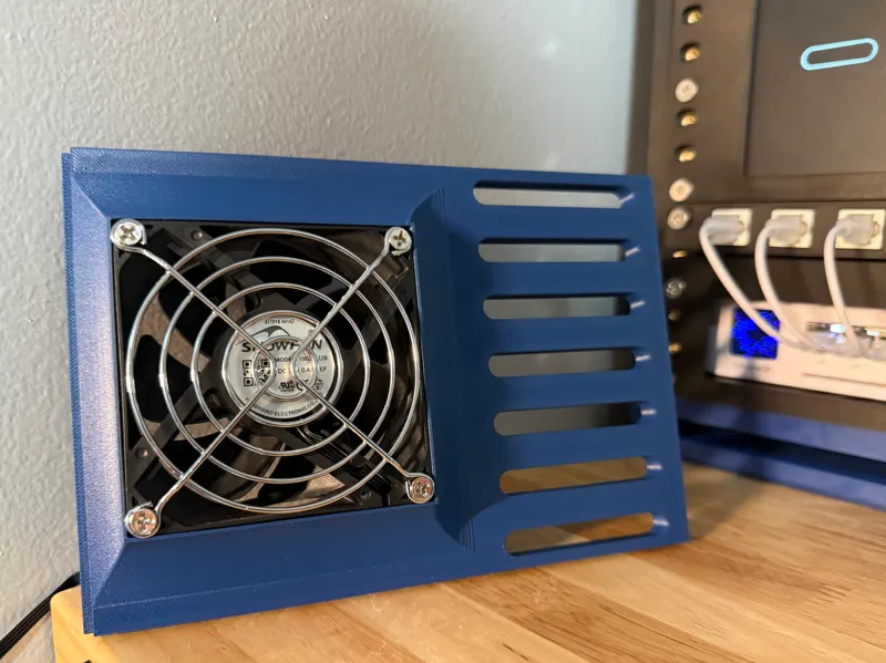 3U Side Panel Slotted with 80MM fan