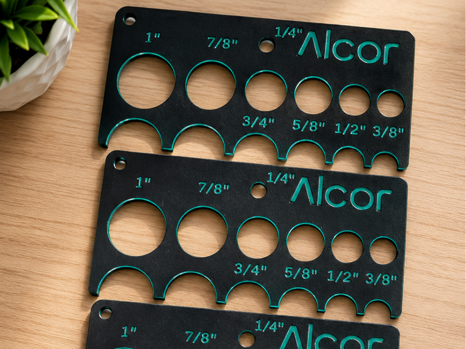 Alcor QuickSize Pipe Tube Outside Diameter Gauge 