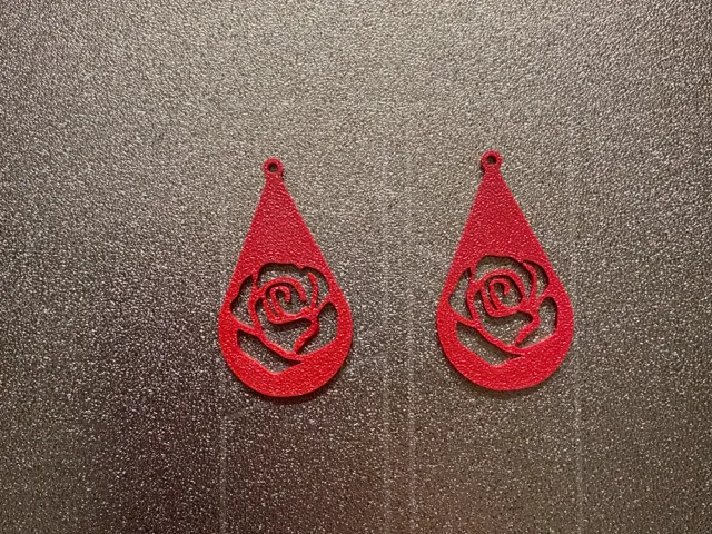 rose earrings