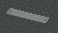 Blank name plate 0.2mm layer, 2 walls, 5% infill