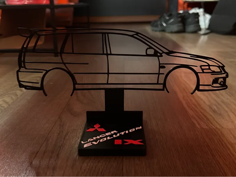 Silhouette Mitsubishi Wagon Lancer Evolution