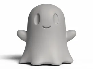 Chibi Smiling Ghost Miniature #1