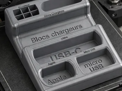 Cable and charger organizer