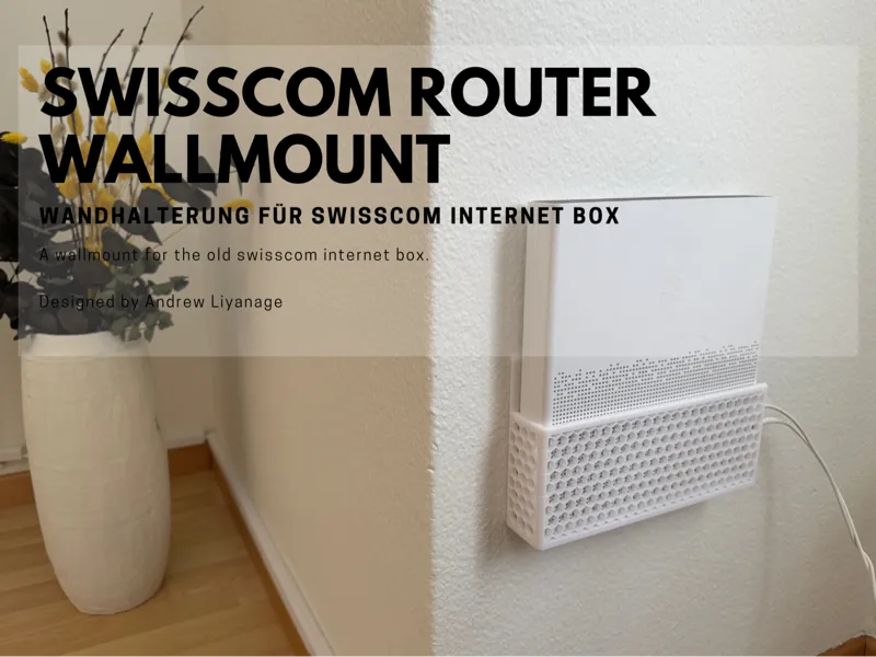 Swisscom Internet Box Wall Mount (Old Generation)
