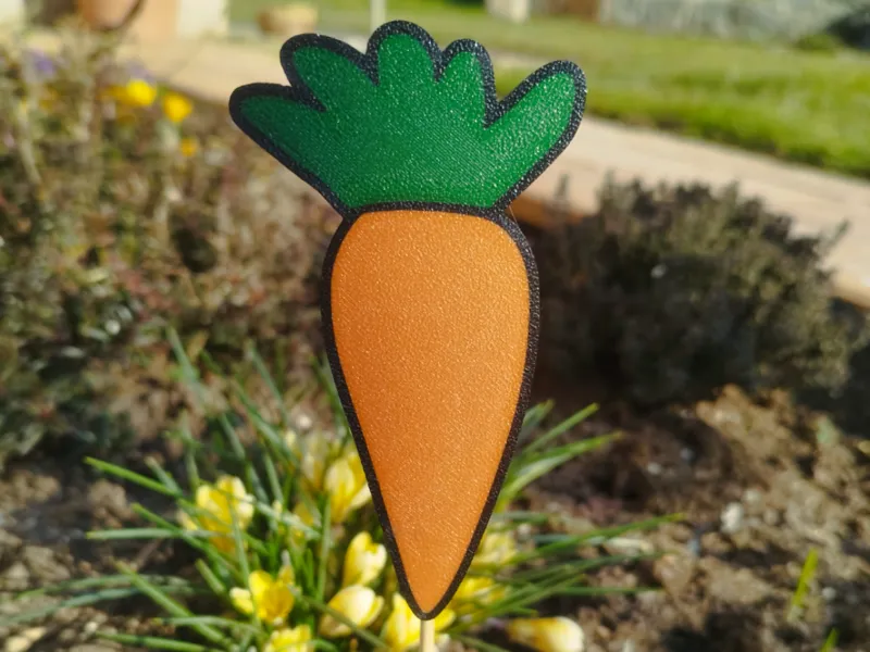 Carrot - easter flower pot decoration