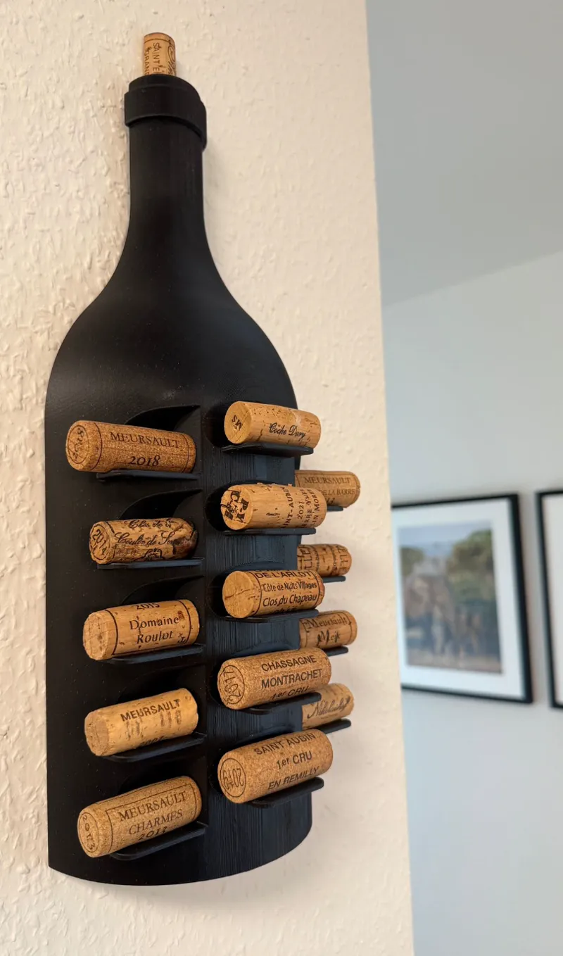 Wine bottle cork holder 