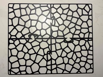 Voronoi shelf support