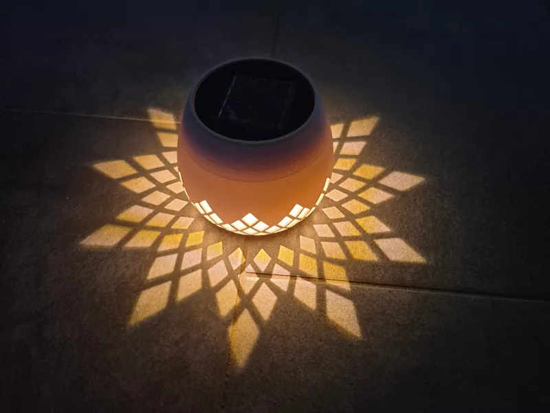 Solar o. LED Windlicht & Lampe -Diamond Shadow