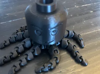 octapus with brick head