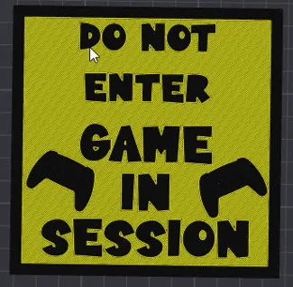 Do not Enter Door sign