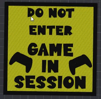 Do not Enter Door sign