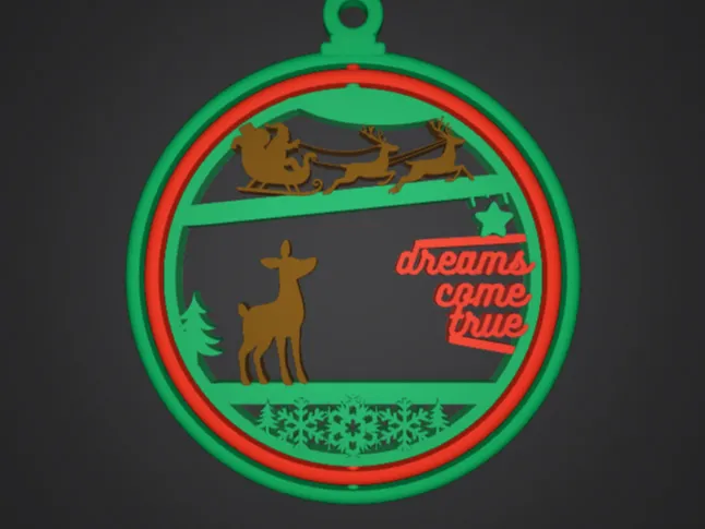Christmas Tale Ornament - "Dreams Come True"