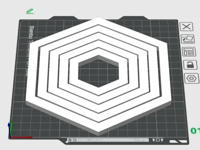 Quilting Hexagons - Babmu A1 Mini Optimized 