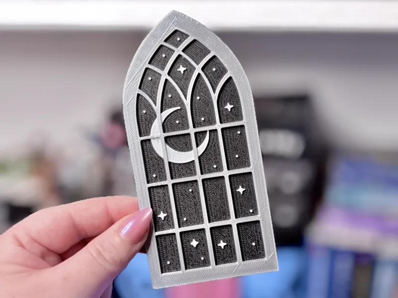 Window Night Bookmark - Layered Design 