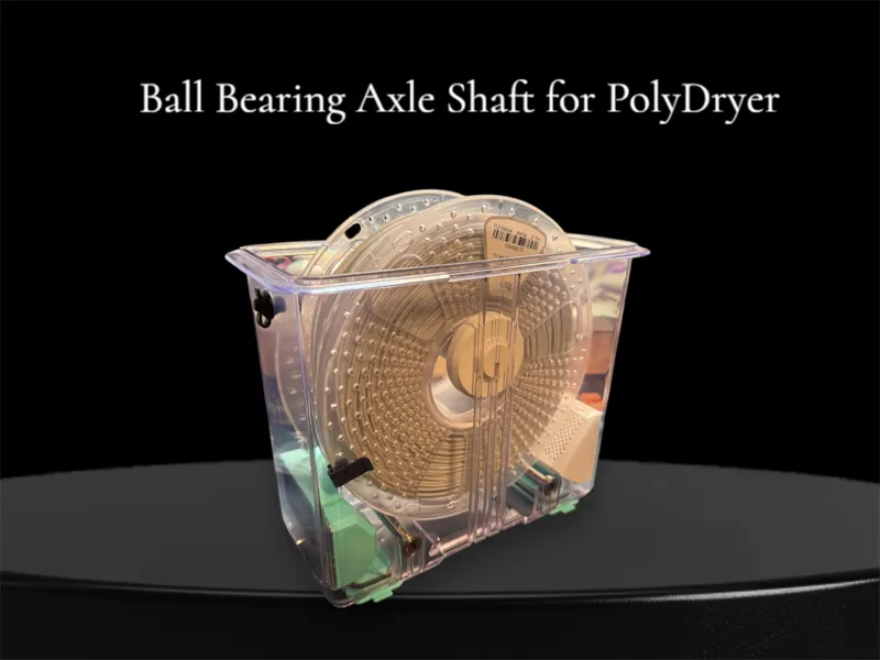Axle Shaft for PolyDryer, various spool thickness