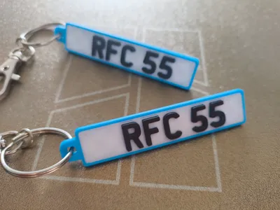 Rangers Fc Licence/number plate keychain