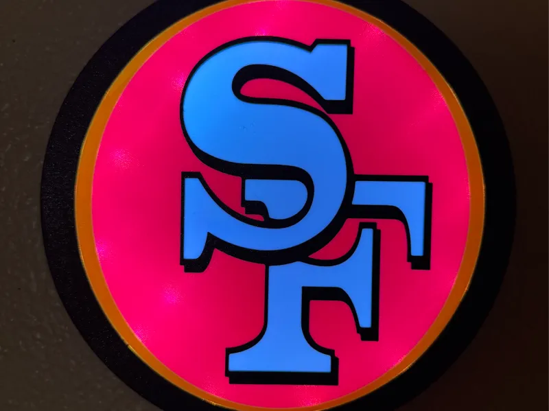 49ers light box