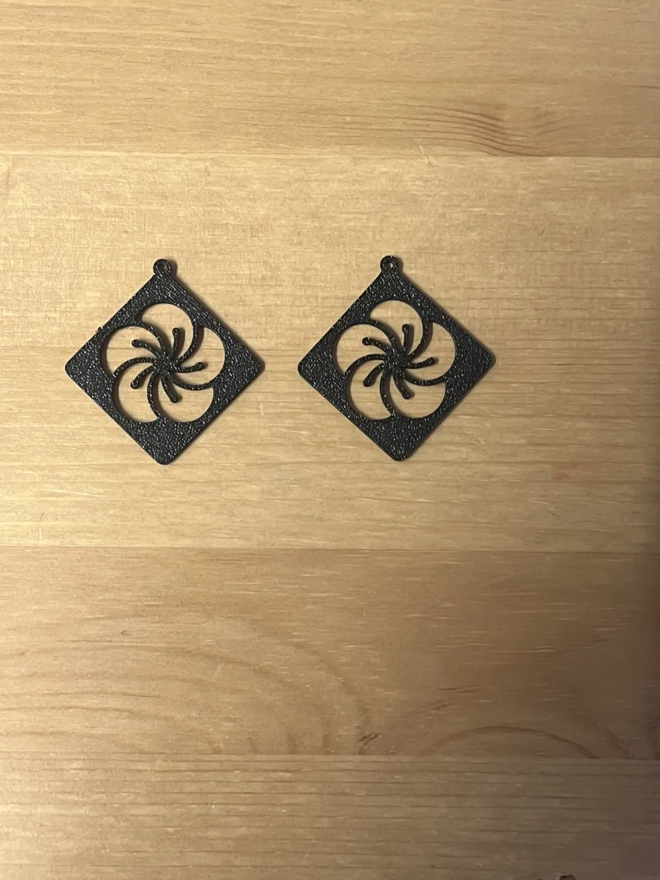 flower earrings view 2