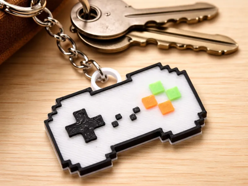 Controller Keychain | Retro Keychain | Pixelart