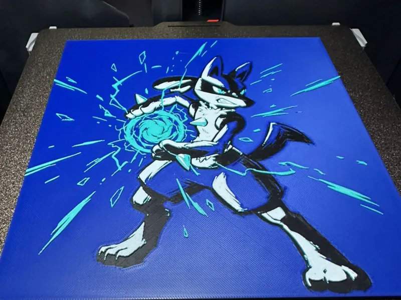 Lucario HueForge frame