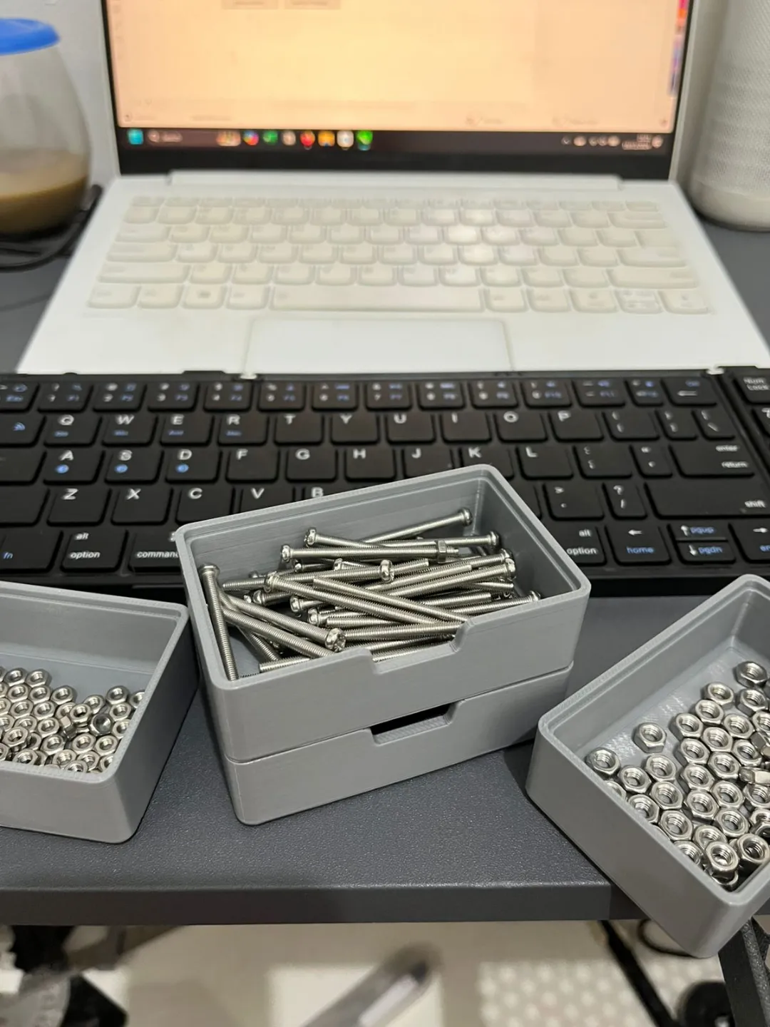 Stackable parts storage view 4