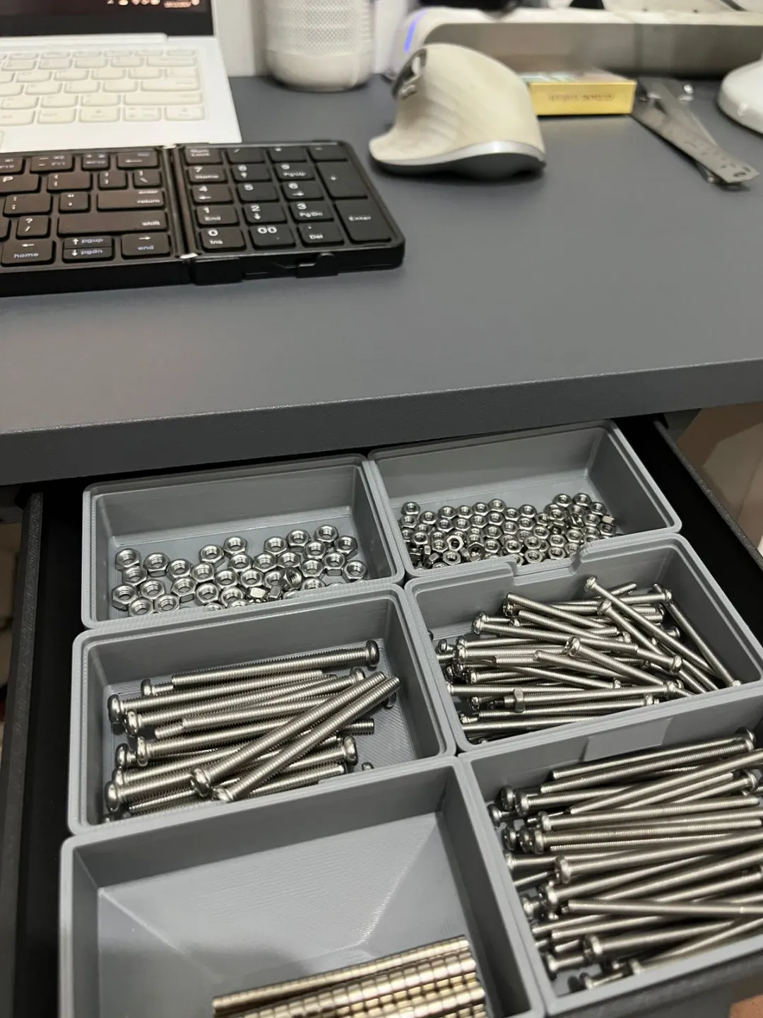 Stackable parts storage view 2
